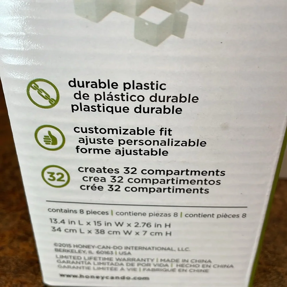 NIB - 2 drawer divider sets (16 total pieces)